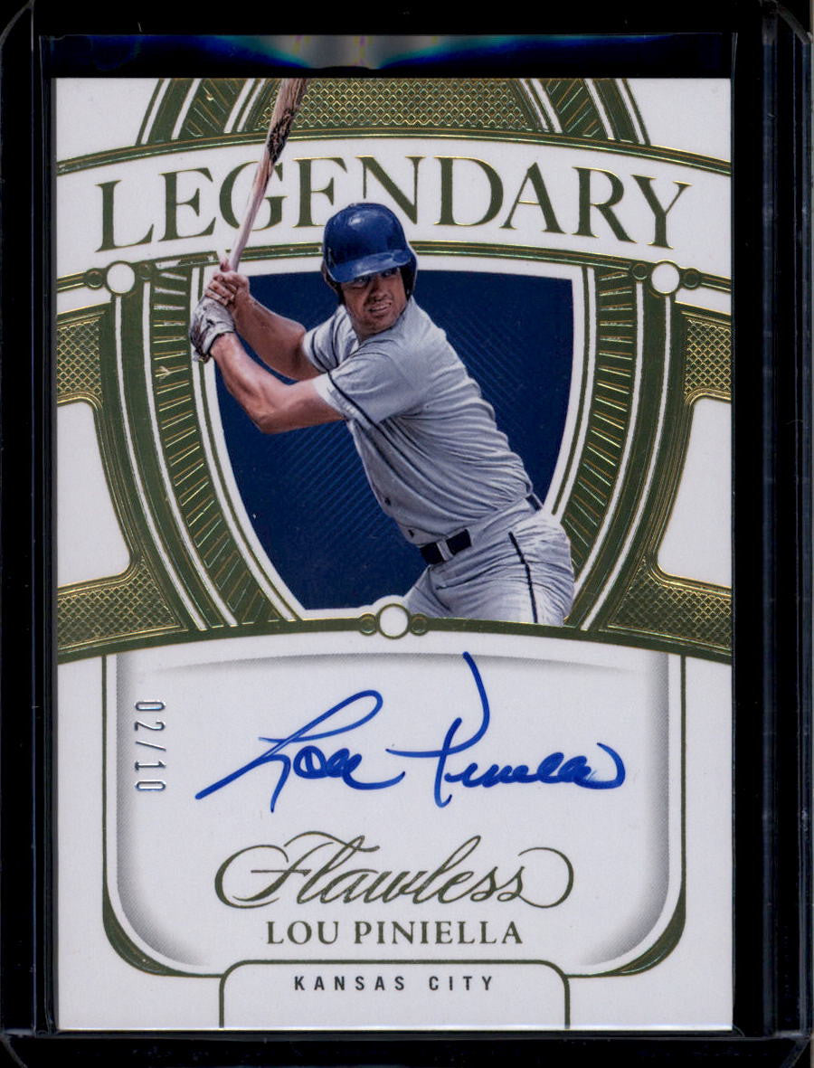 DELETE 180761 2024 Panini Flawless Legendary Scripts Gold 19 Lou Piniella Auto 2/10