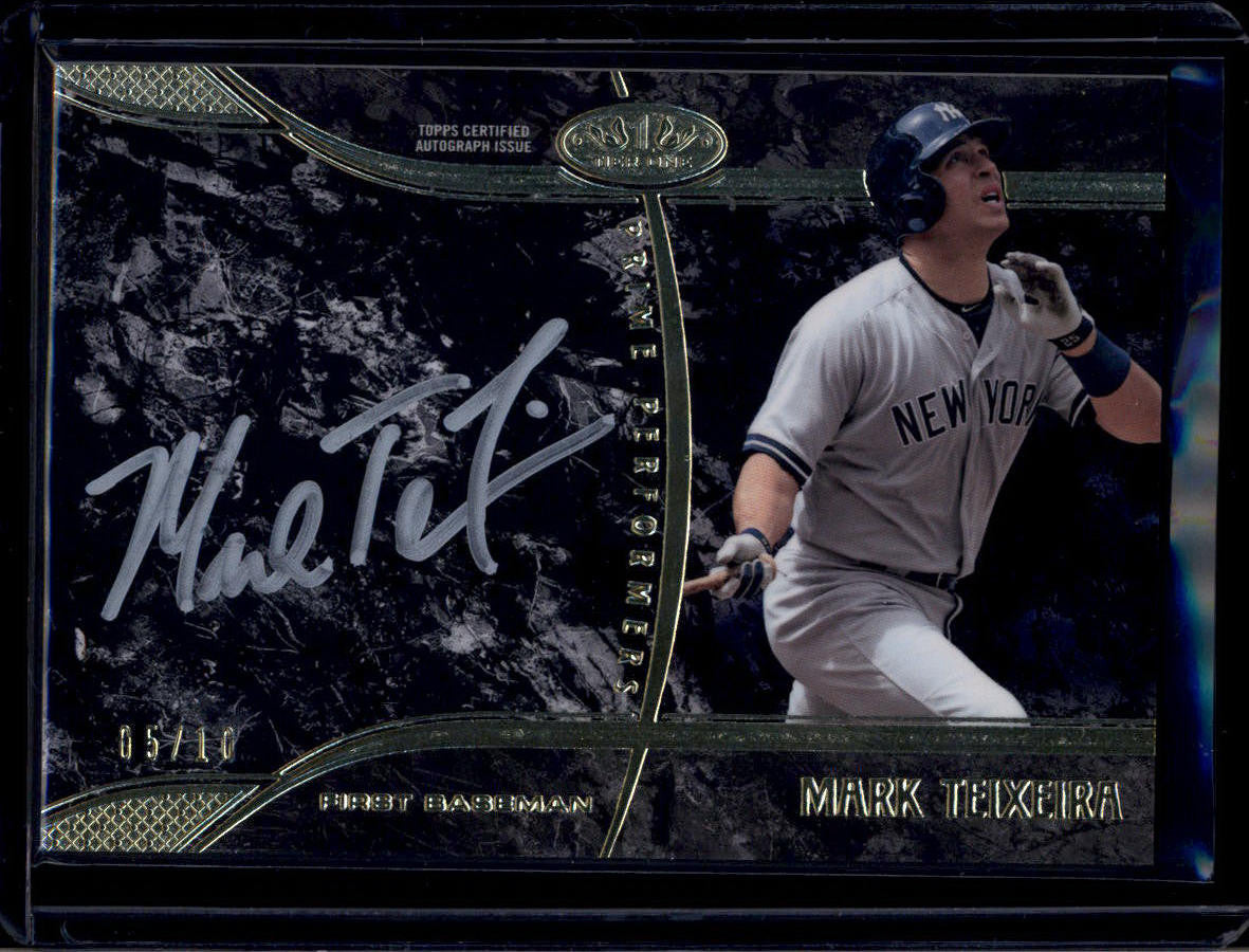 DELETE 180762 2016 Topps Tier One Prime Performers Autograph Silver Ink Mark Teixeira Auto /10