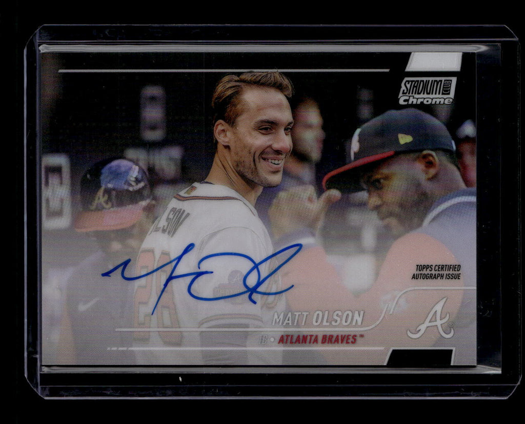 DELETE 180763 2022 Stadium Club Chrome Autographs SCCUAMO Matt Olson Auto