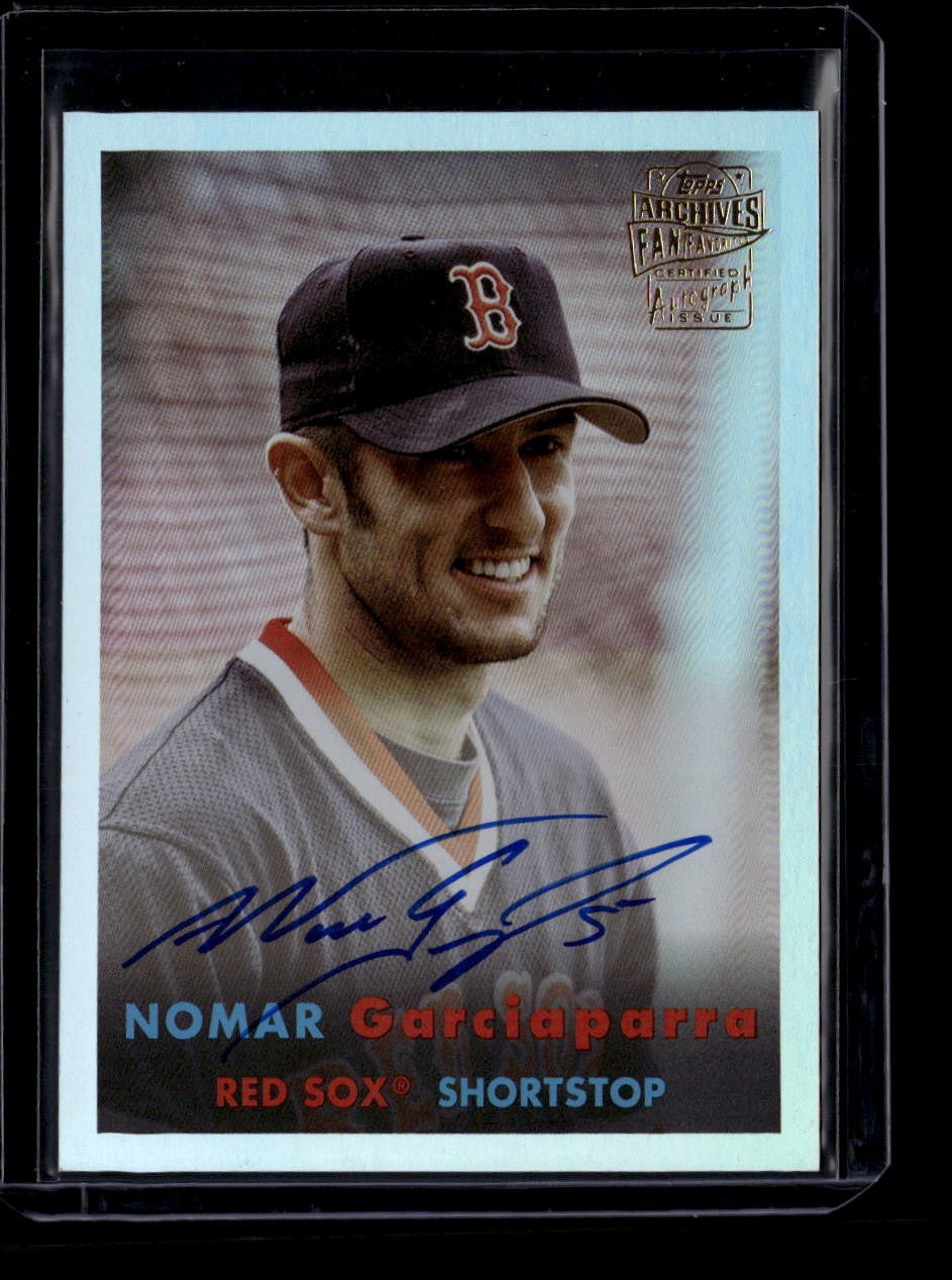 DELETE 180768 2024 Topps Archives Fan Favorites Premium Autographs Nomar Garciaparra Auto /99