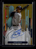 DELETE 180769 2025 Finest Autographs Gold Refractor FADJ David Justice Auto 9/50