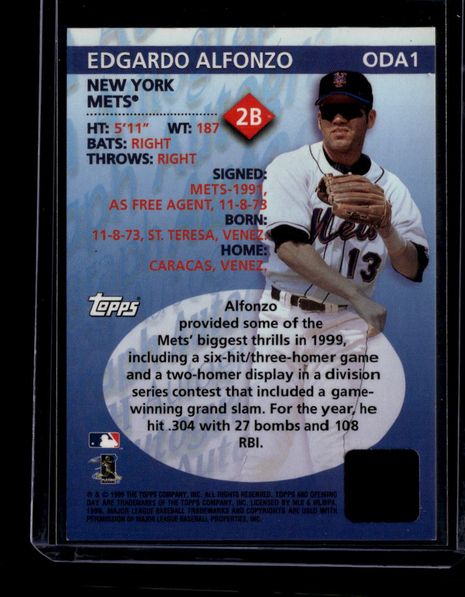 DELETE 180772 2000 Topps Opening Day Autographs oda1 Edgardo Alfonzo Auto