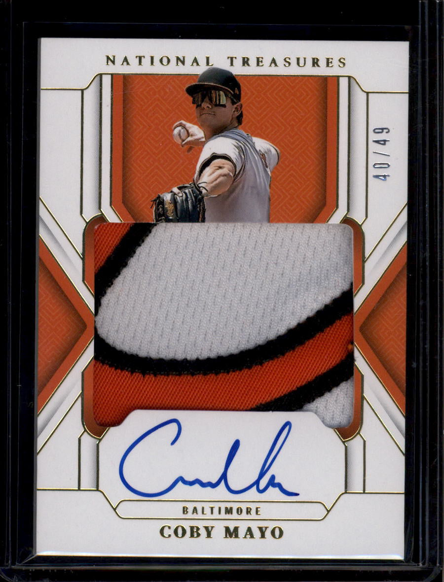 DELETE 180780 2025 National Treasures Treasured Material Signature Coby Mayo RC Patch Auto /49