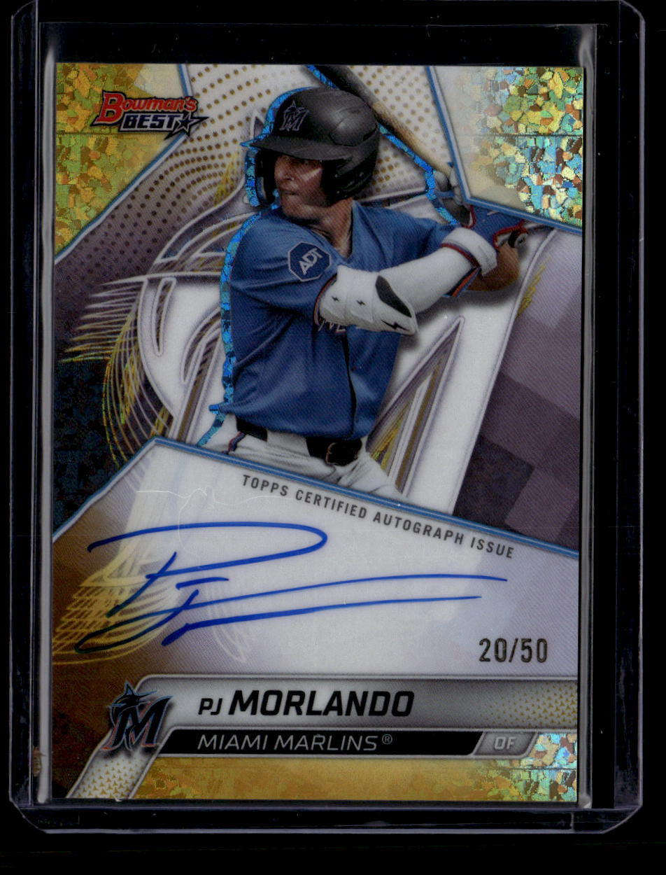DELETE 180785 2025 Bowman's Best Gold Mini-Diamond Refractor PJ Morlando Rookie Auto 20/50