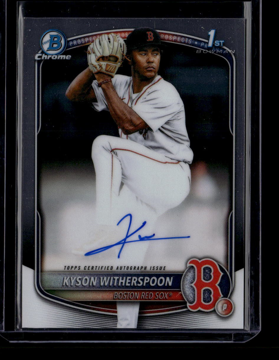 DELETE 180787 2025 Bowman Chrome Draft Autographs CPAKW Kyson Witherspoon Rookie Auto