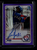 DELETE 180794 2020 Bowman Chrome Autographs Purple Refractor Luisangel Acuna RC Auto 96/250