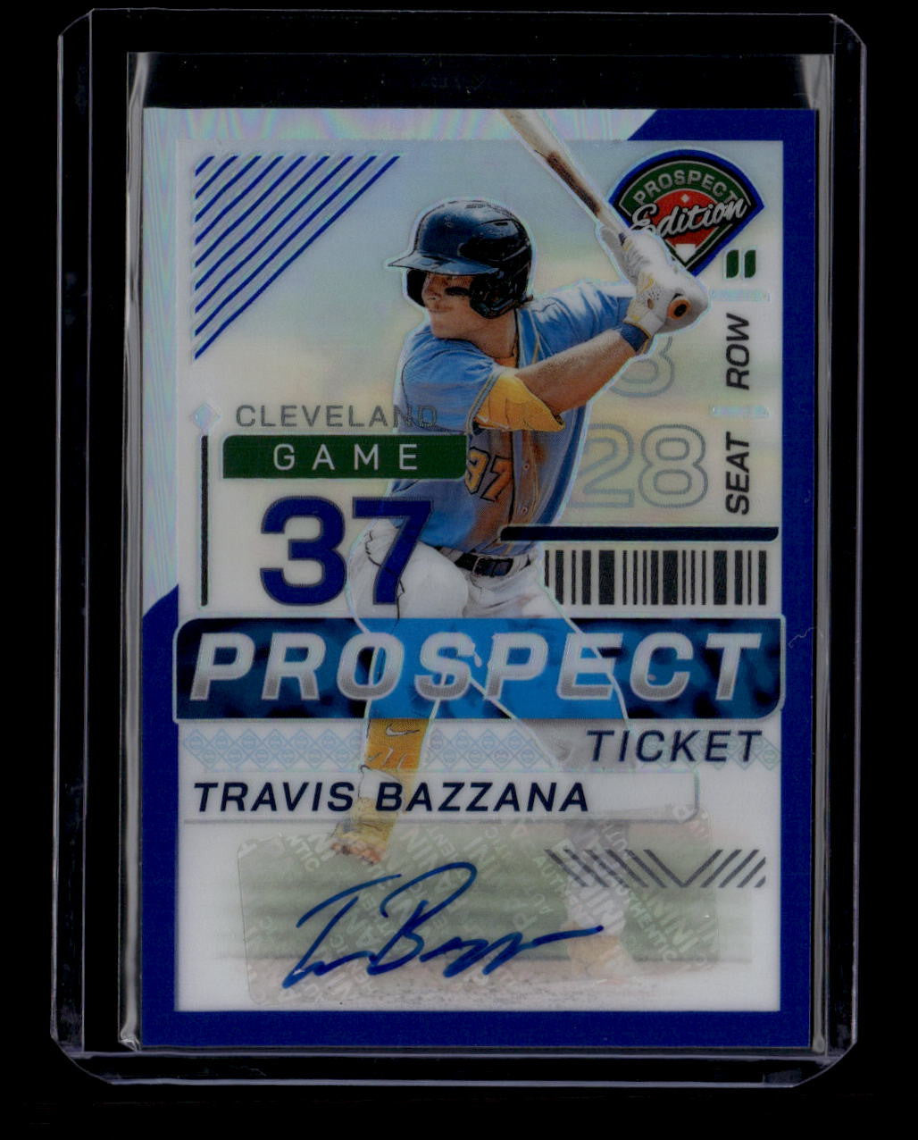 DELETE 180795 2024 Panini Prospect Holo Ticket Signatures Blue 5 Travis Bazzana RC Auto 57/149