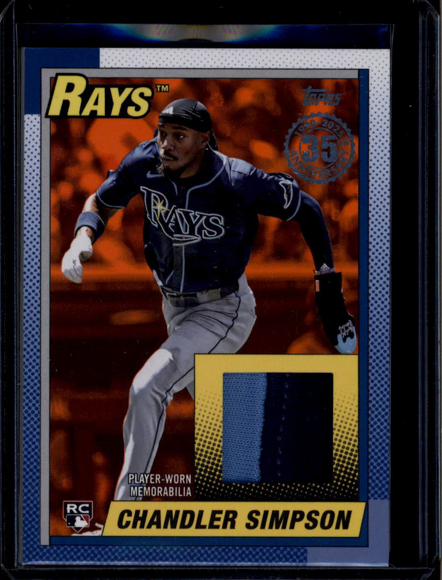 DELETE 180797 2025 Topps Update '90 Relics Orange 90rucsi Chandler Simpson RC Patch 16/25