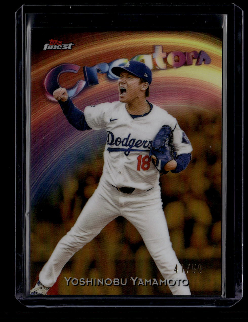 DELETE 180808 2025 Finest Creators Gold Refractor c30 Yoshinobu Yamamoto 41/50