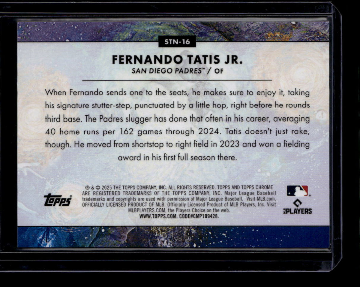DELETE 180817 2025 Topps Cosmic Chrome Stars In The Night stn16 Fernando Tatis Jr. 160006