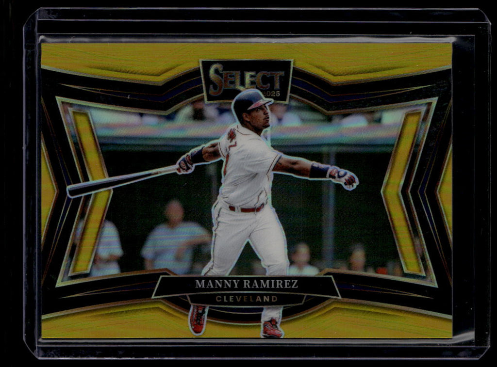 DELETE 180818 2025 Select Gold Prizms Refractor 244 Manny Ramirez 5/10 Diamond Level