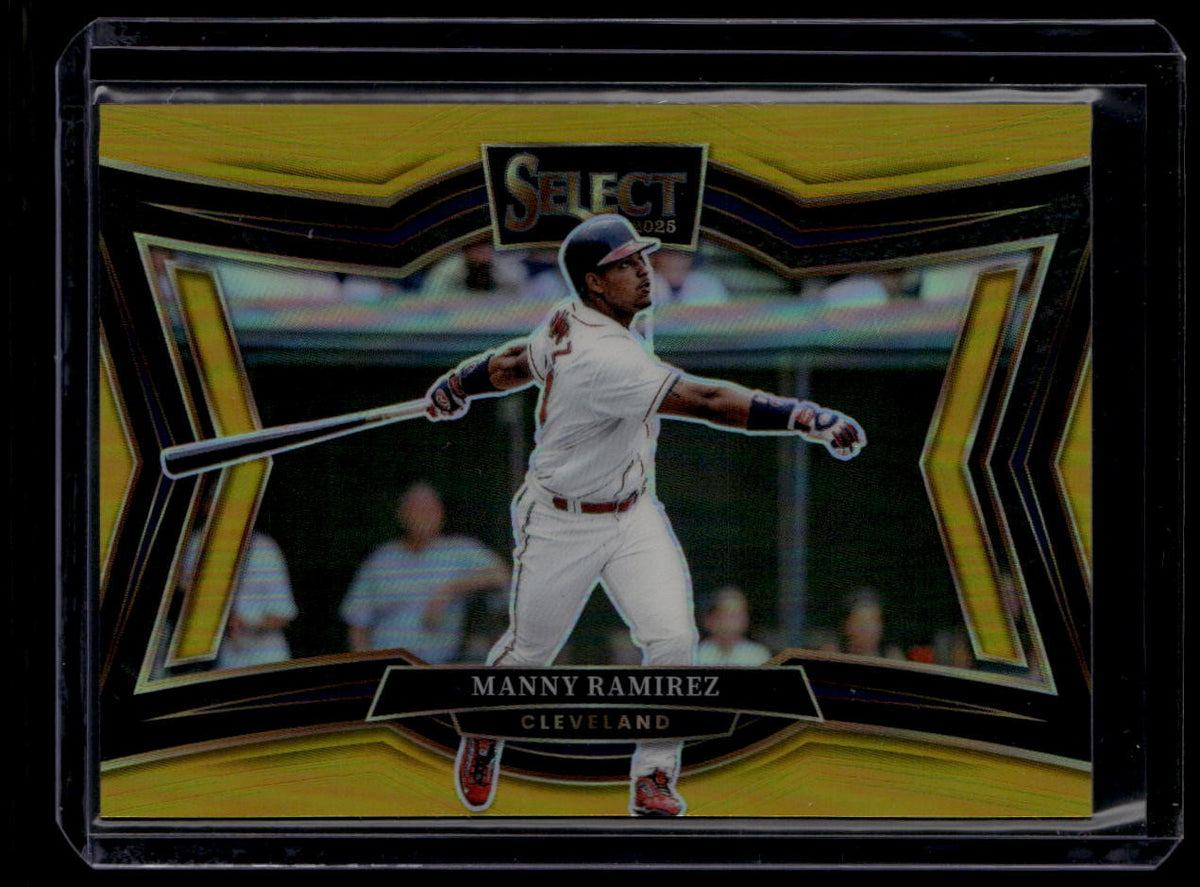 DELETE 180818 2025 Select Gold Prizms Refractor 244 Manny Ramirez 5/10 Diamond Level