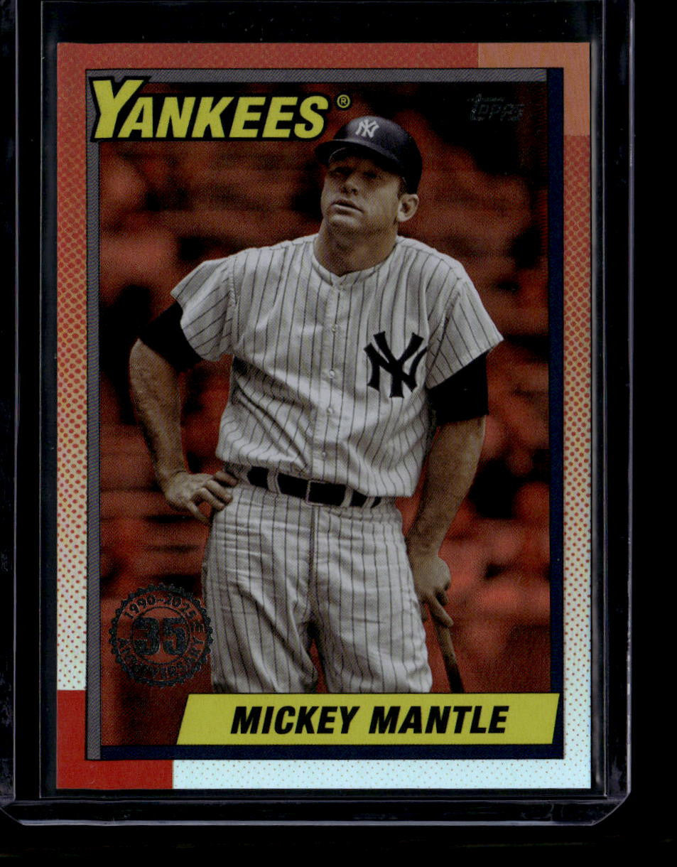 DELETE 180821 2025 Topps Update '90 Topps Orange u9043 Mickey Mantle 10/25