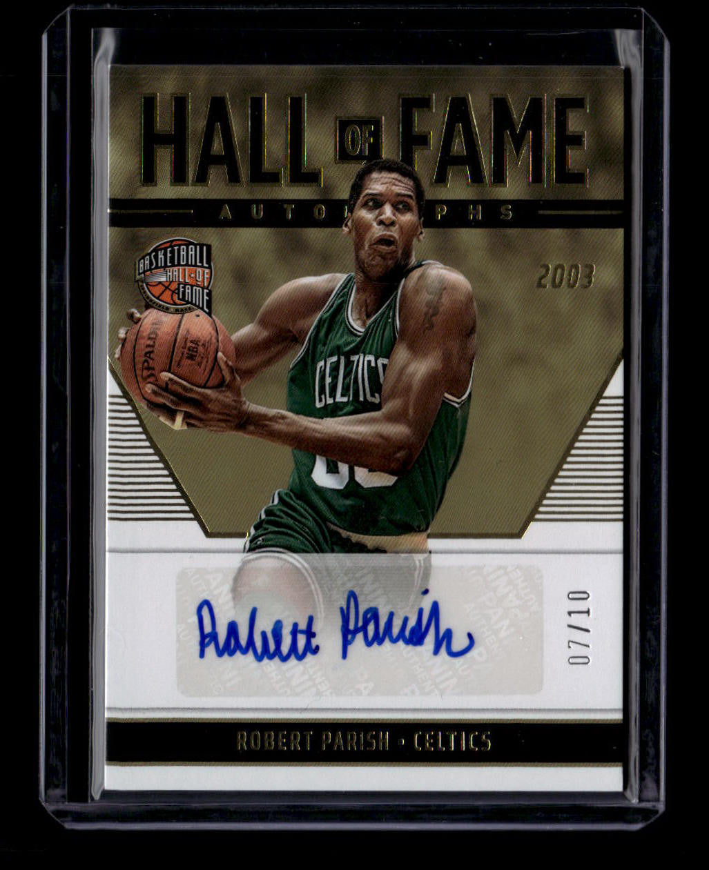 DELETE 180825 2022-23 Panini Chronicles Hall of Fame Autographs Gold 3 Robert Parish 7/10