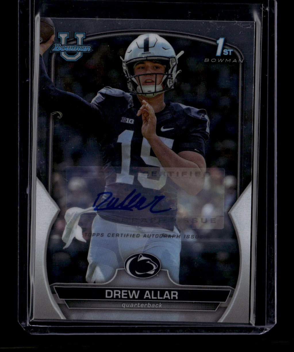 DELETE 180865 2022 Bowman Chrome University Autographs 59 Drew Allar Rookie Auto