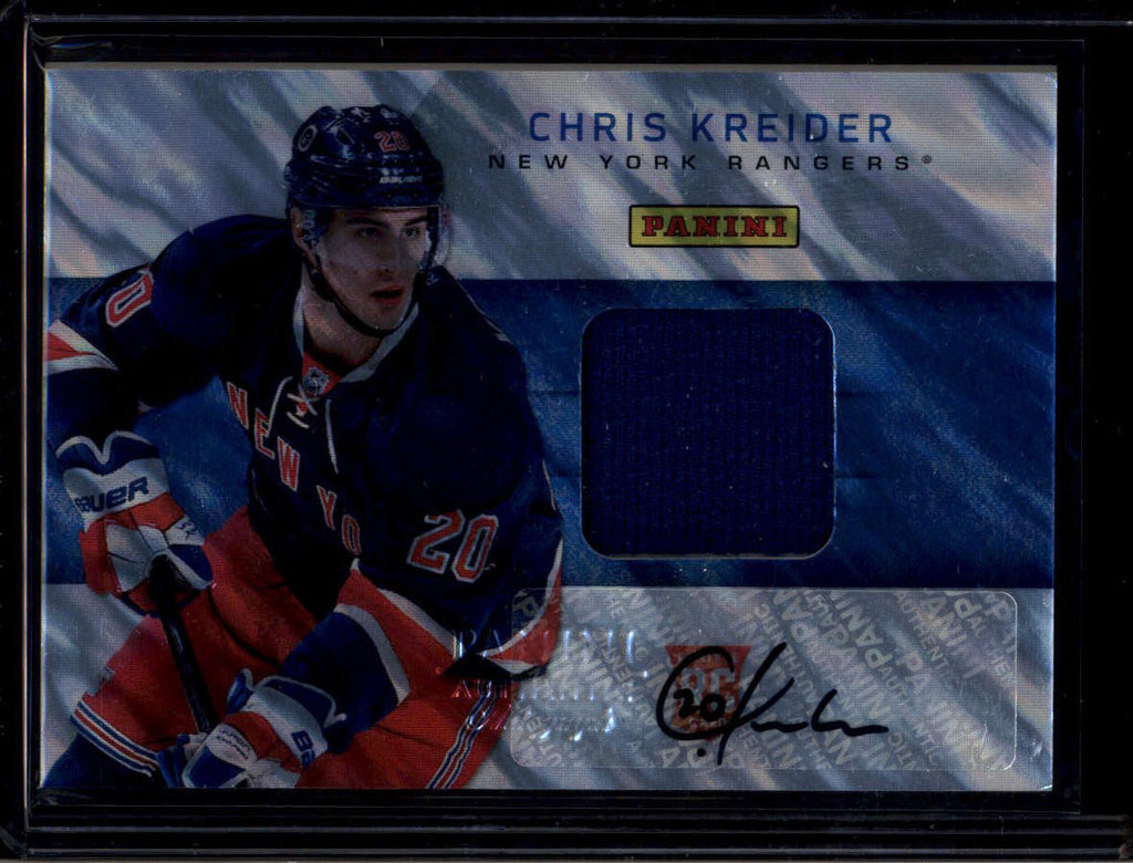 DELETE 180876 2013 Panini Father's Day Rookie Materials Autograph Chris Kreider RC Jersey Auto