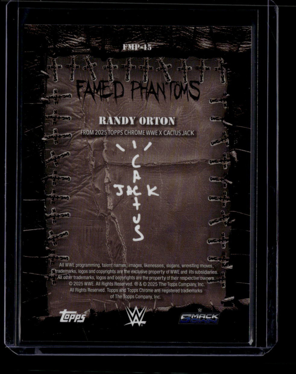 DELETE 180881 2025 Topps Chrome Cactus Jack Famed Phantoms Orange Refractor Randy Orton 21/25