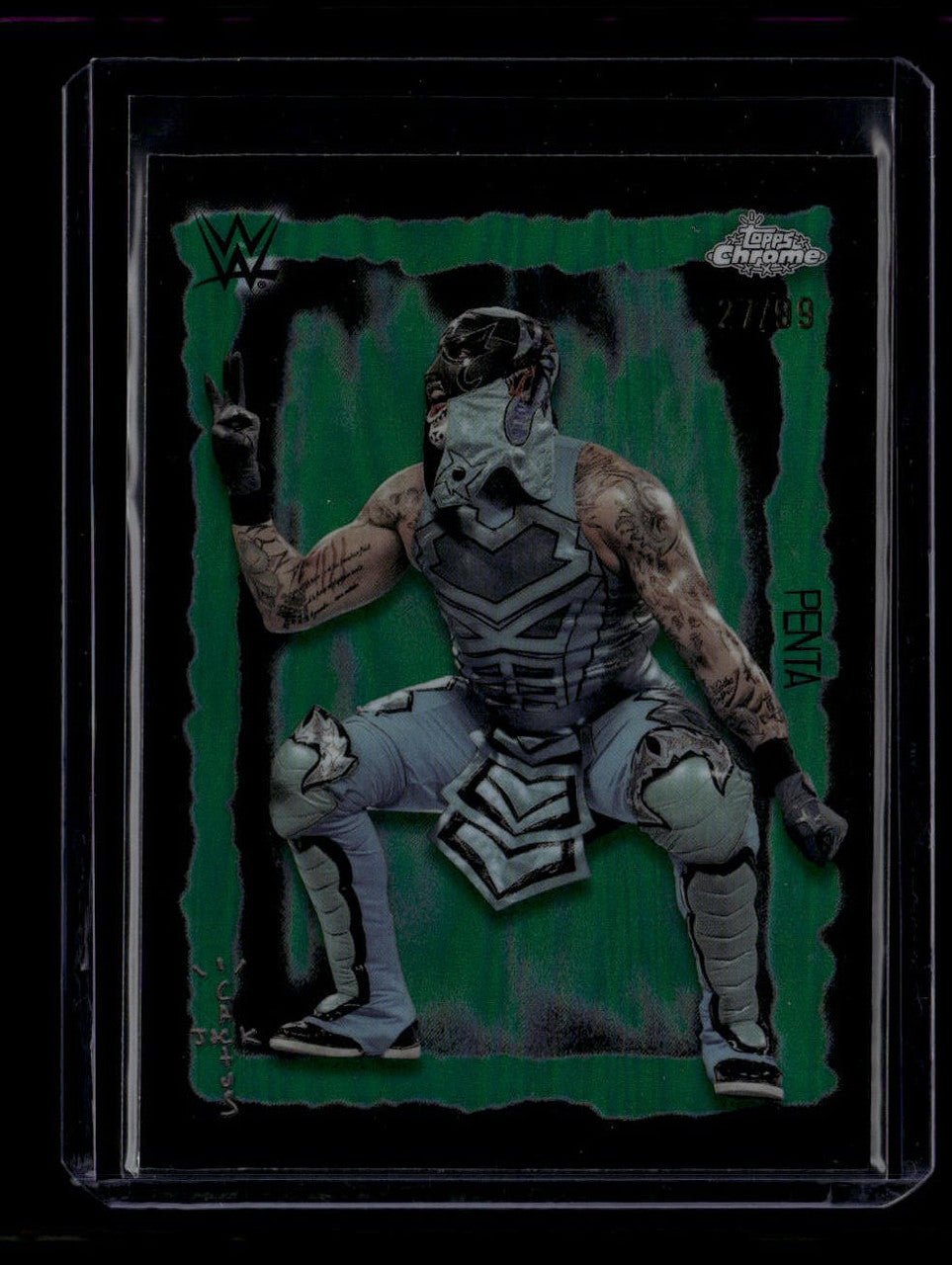 DELETE 180882 2025 Topps Chrome Cactus Jack WWE Festival Fury Green Refractor fvf1 Penta 27/99