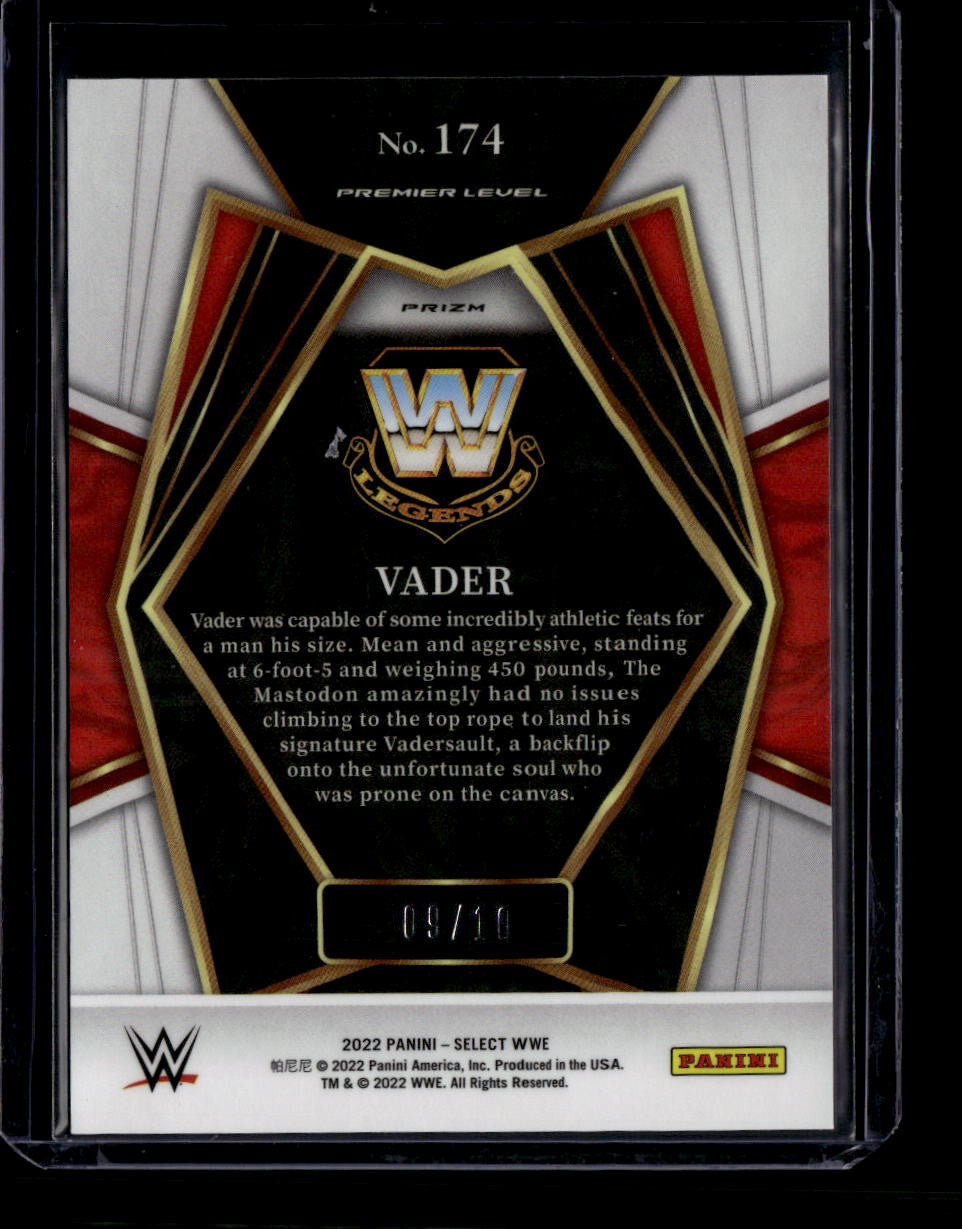 DELETE 180884 2022 Select WWE Prizms Gold wave Refractor 174 Vader 9/10 Premier Level