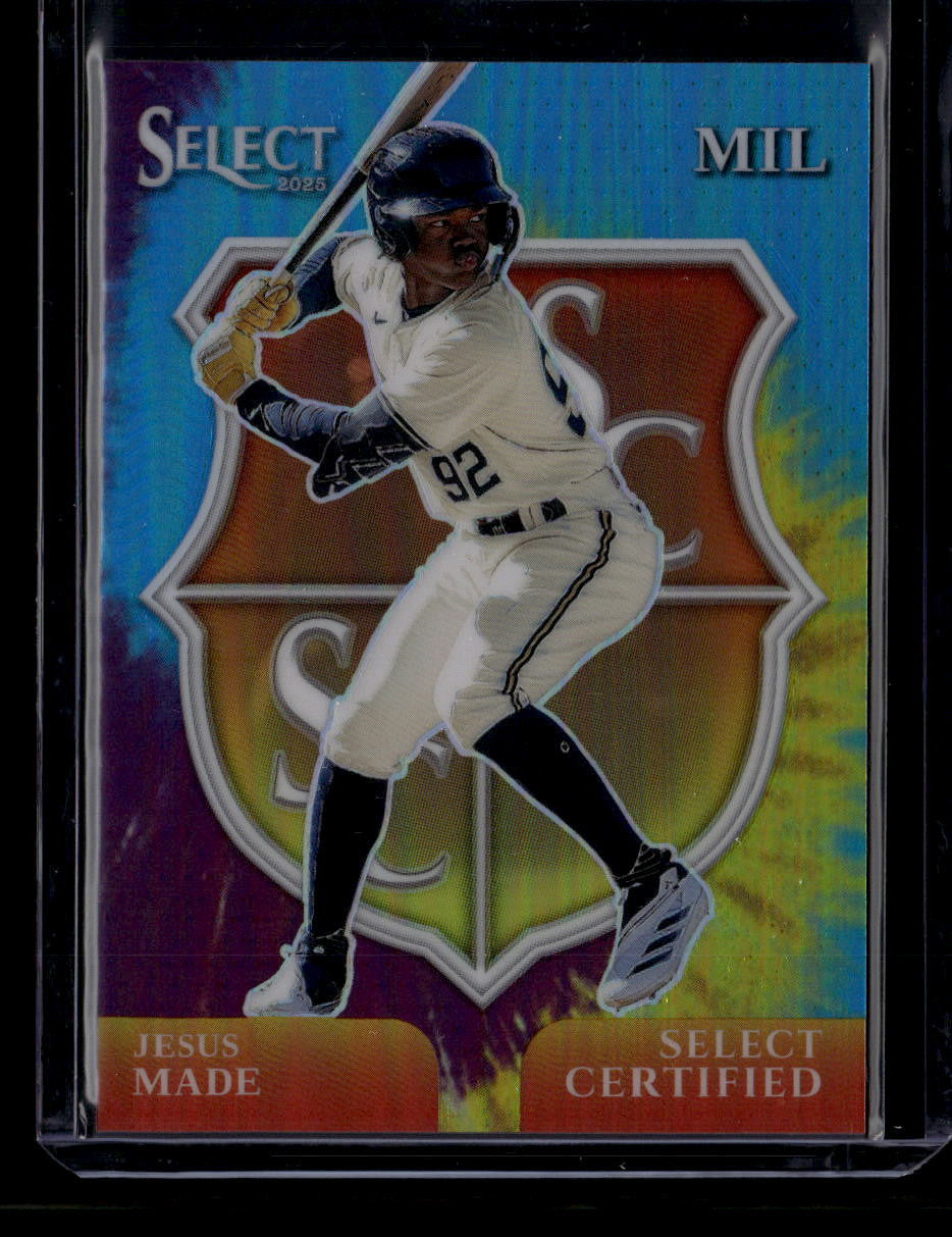 DELETE 180896 2025 Select Select Certified Tie Dye Prizms Refractor 8 Jesus Made Rookie 25/25