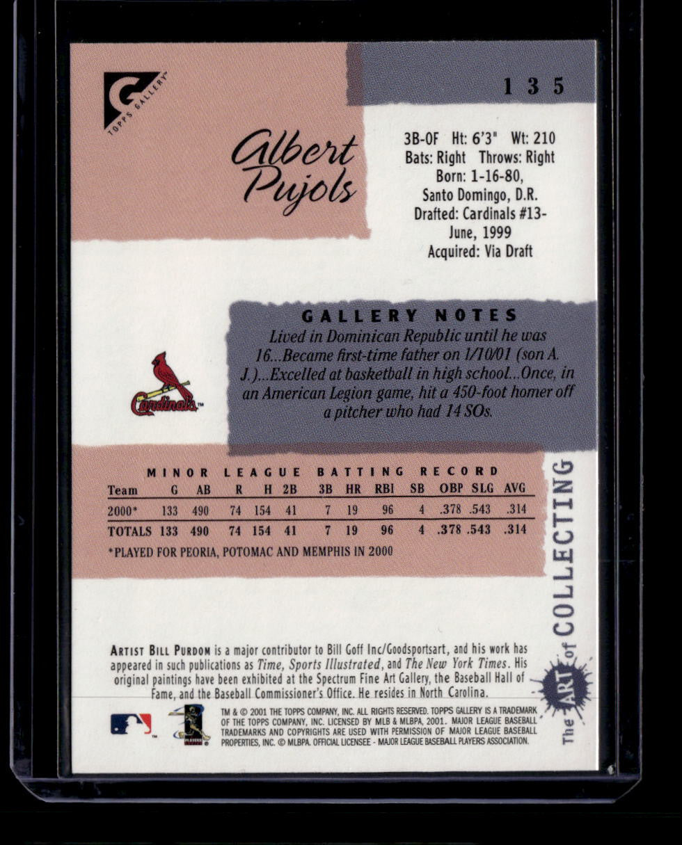 DELETE 180897 2001 Topps Gallery 135 Albert Pujols Rookie