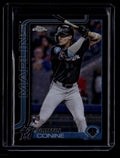 DELETE 180900 2025 Topps Chrome Logofractor Black Refractor 86 Griffin Conine Rookie 7/10
