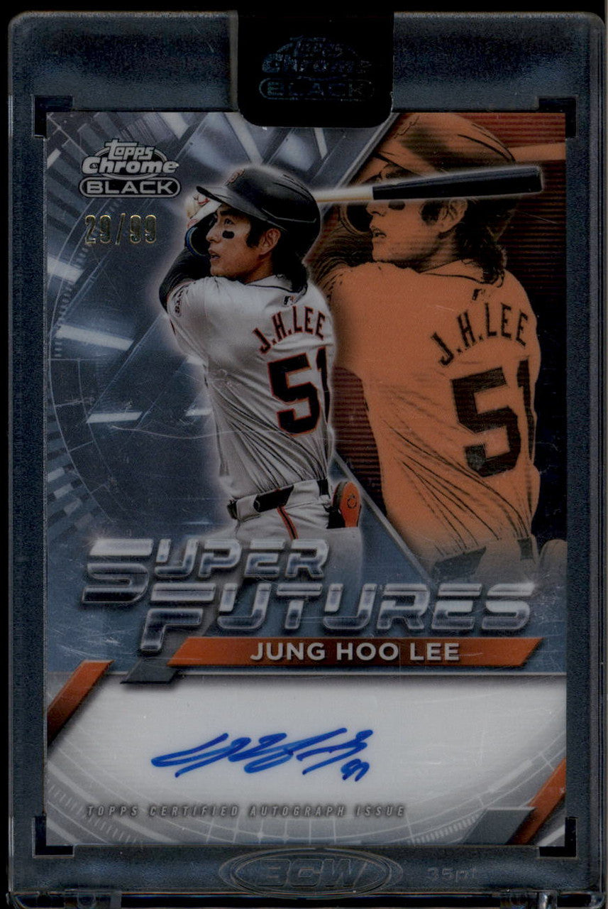 DELETE 180904 2025 Topps Chrome Black Super Futures Autographs FSAJL Jung Hoo Lee Auto 29/99