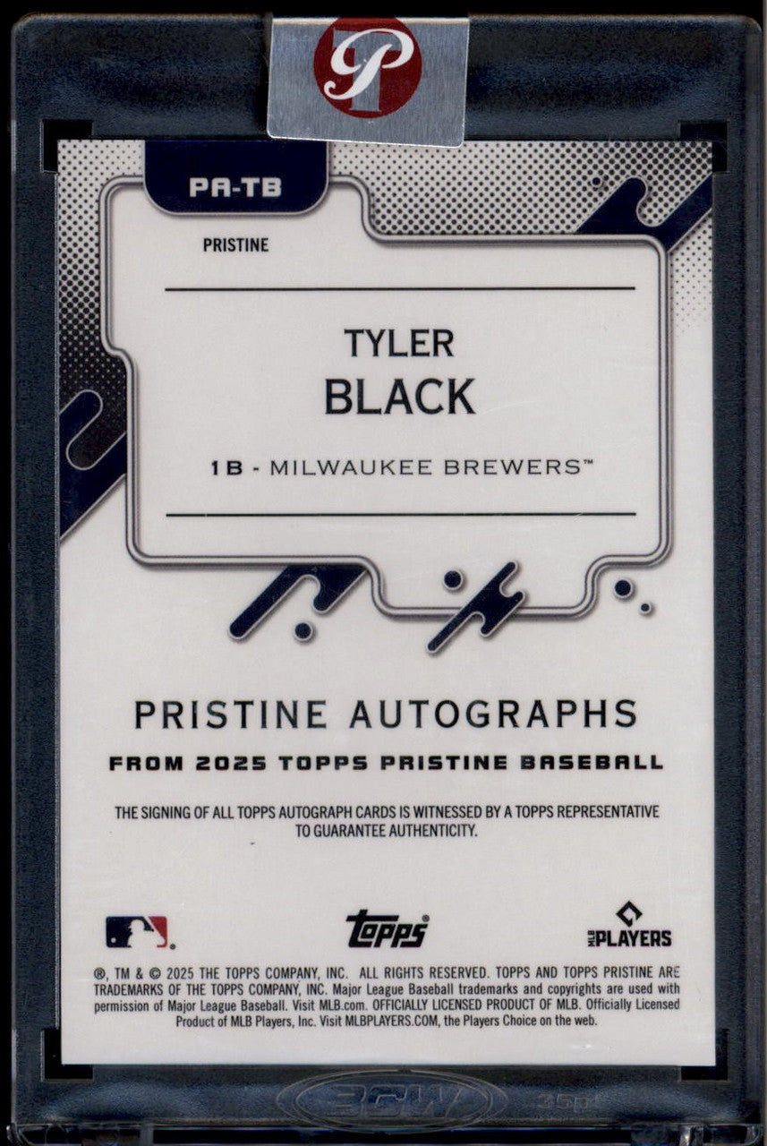 DELETE 180906 2025 Topps Pristine Autographs Primaries Refractor PATB Tyler Black Auto 2/10