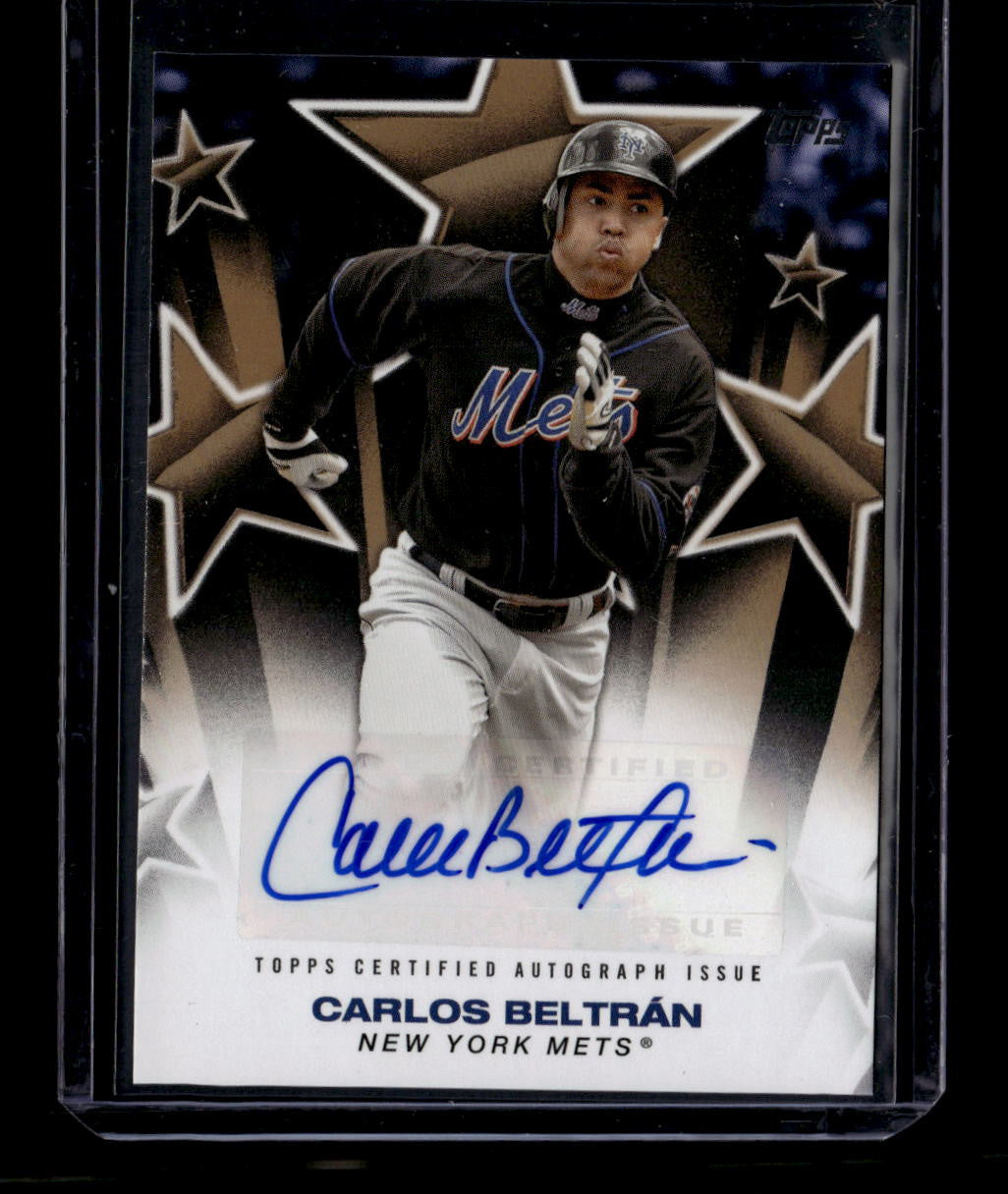 DELETE 180911 2025 Topps Baseball Stars Autographs Gold BSACB Carlos Beltran Auto 49/50