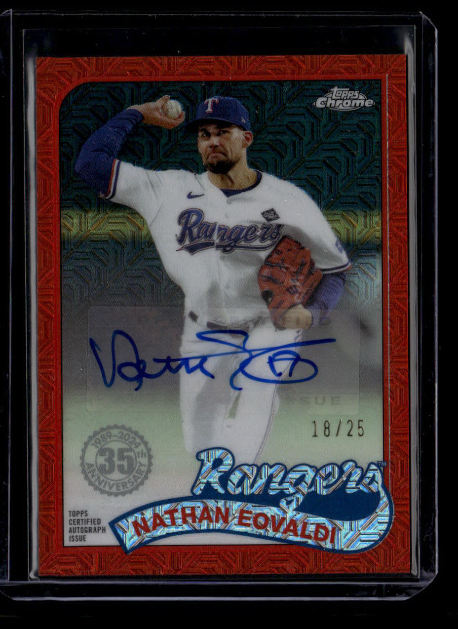 DELETE 180912 2024 Topps '89 Silver Pack Chrome Autographs Refractor Nathan Eovaldi Auto 18/25