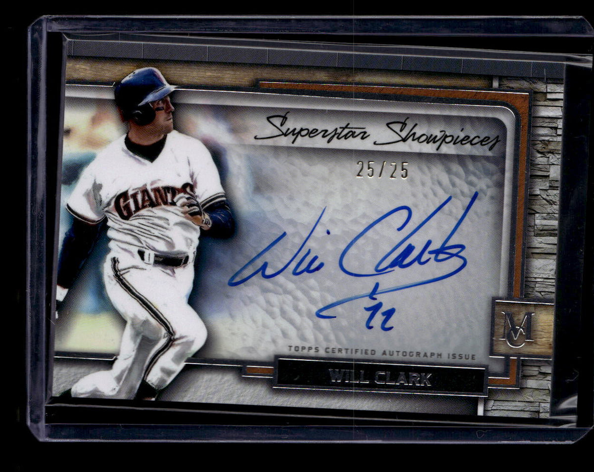 DELETE 180913 2023 Topps Museum Collection Superstar Showpieces Autographs Will Clark Auto /25