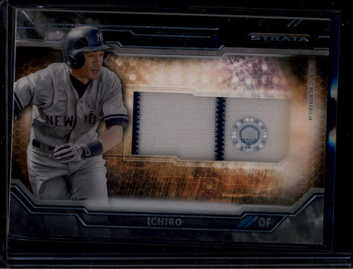DELETE 180914 2015 Topps Strata Clearly Authentic Relics CARCIC Ichiro Suzuki Jersey