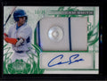 DELETE 180919 2024 Leaf Trinity Autographs Green Cam Smith Rookie Button Jersey Auto 12/25