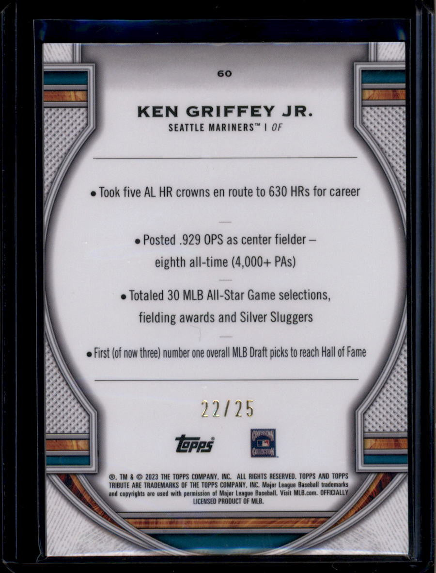 DELETE 180941 2023 Topps Tribute Orange 60 Ken Griffey Jr. 22/25