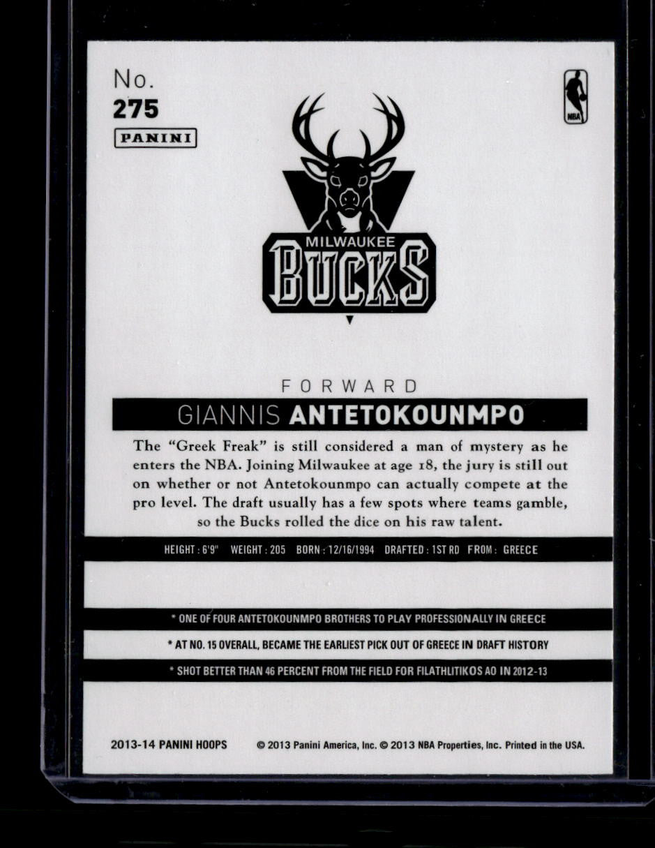 DELETE 180947 2013-14 Hoops 275 Giannis Antetokounmpo Rookie