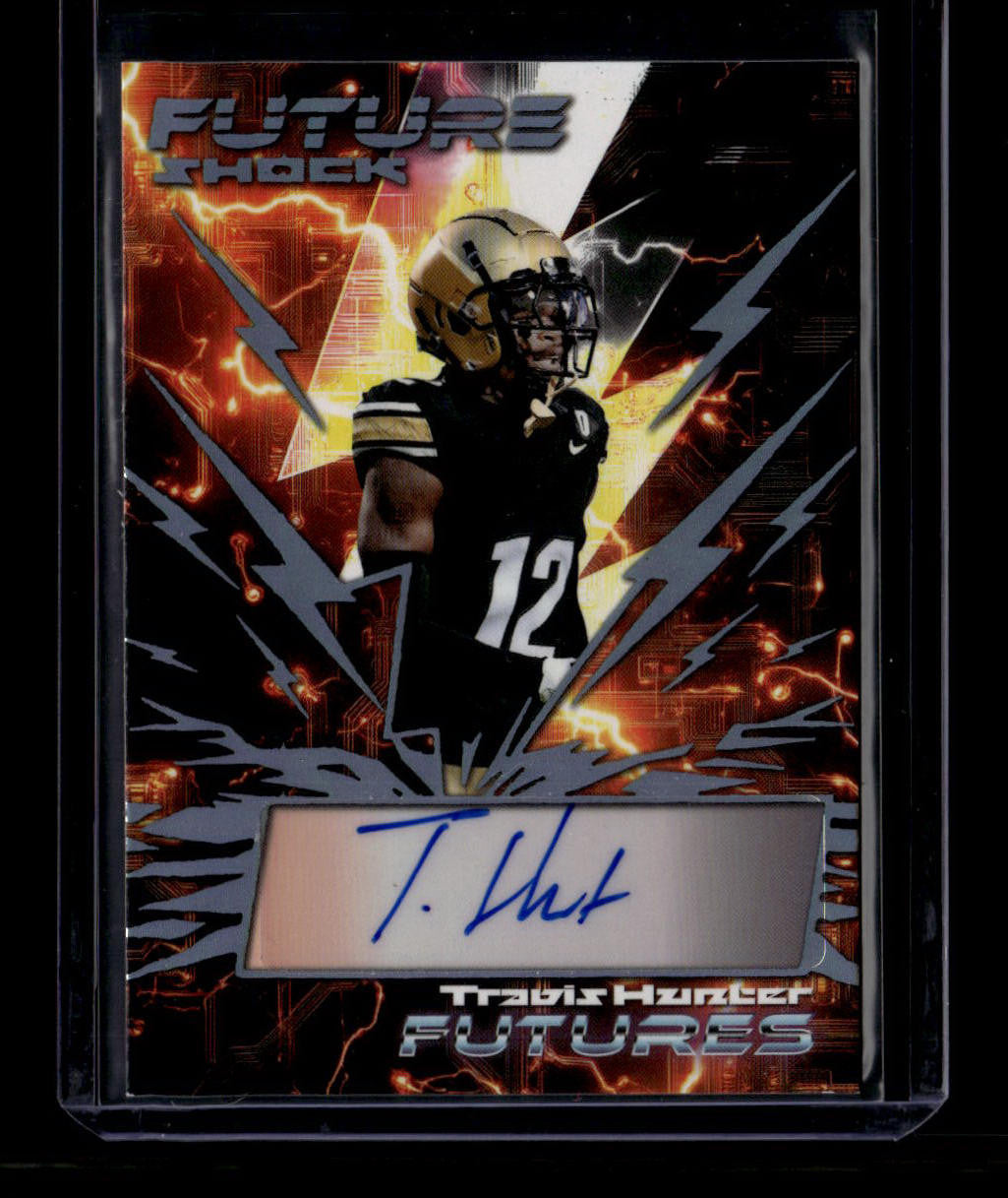 DELETE 180968 2024 Leaf Futures Future Shock Holo Silver fsth1 Travis Hunter Rookie Auto 4/5