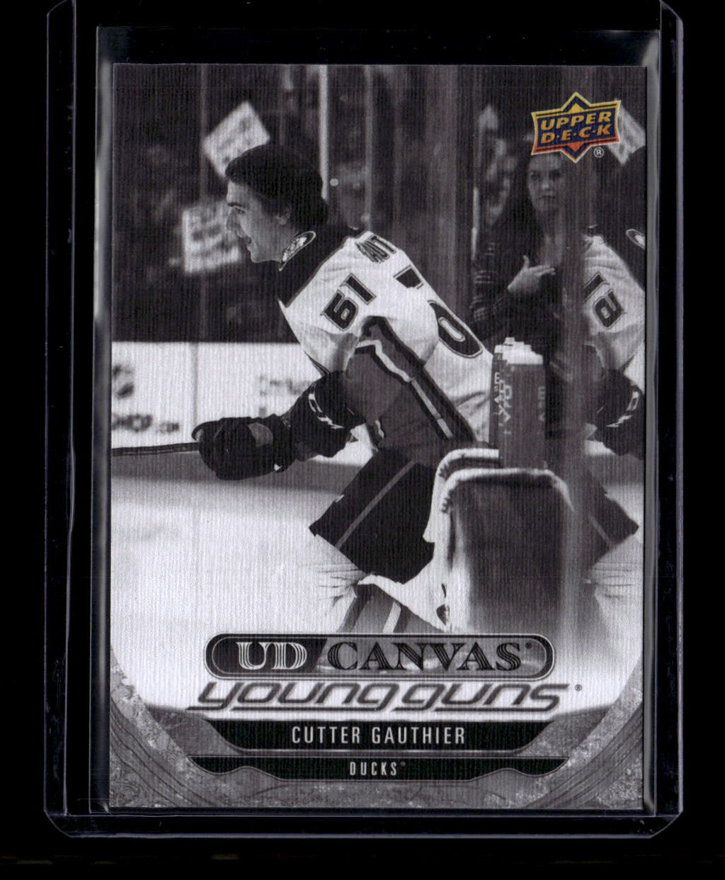DELETE 180982 2024-25 Upper Deck Canvas Black White c95 Cutter Gauthier Rookie YG Young Guns