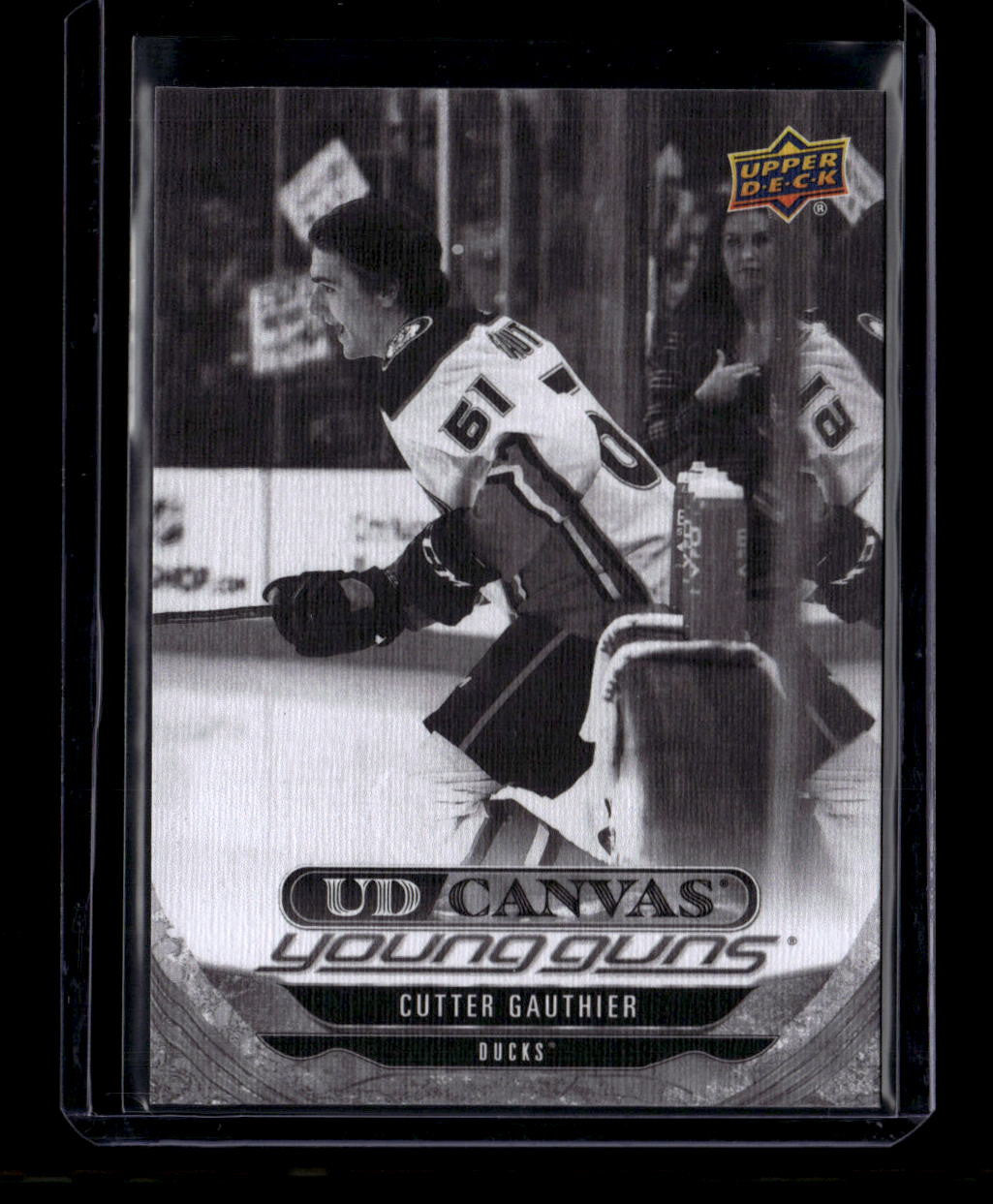 DELETE 180982 2024-25 Upper Deck Canvas Black White c95 Cutter Gauthier Rookie YG Young Guns