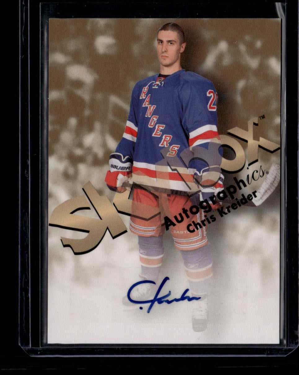 DELETE 180985 2012-13 Fleer Retro Autographics 1999 99ck Chris Kreider Rookie Auto