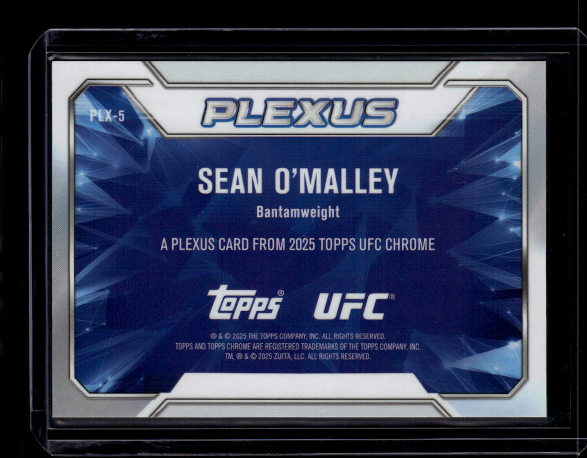 DELETE 180990 2025 Topps Chrome UFC Plexus Gold Refractor plx5 Sean O'Malley 14/50