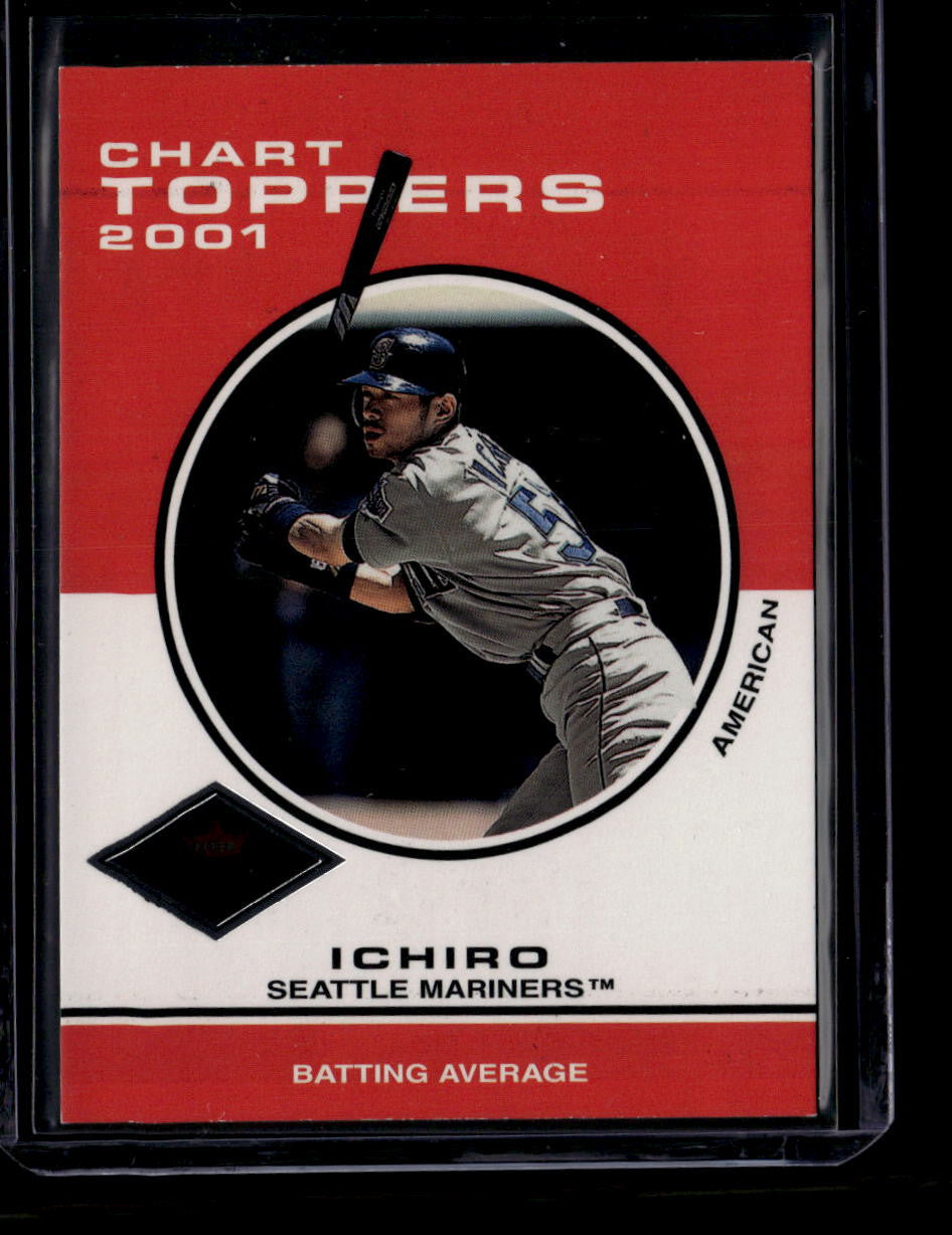 DELETE 181000 2001 Fleer Platinum Parallel 416 Ichiro Suzuki CT Rookie 118/201 Chart Toppers