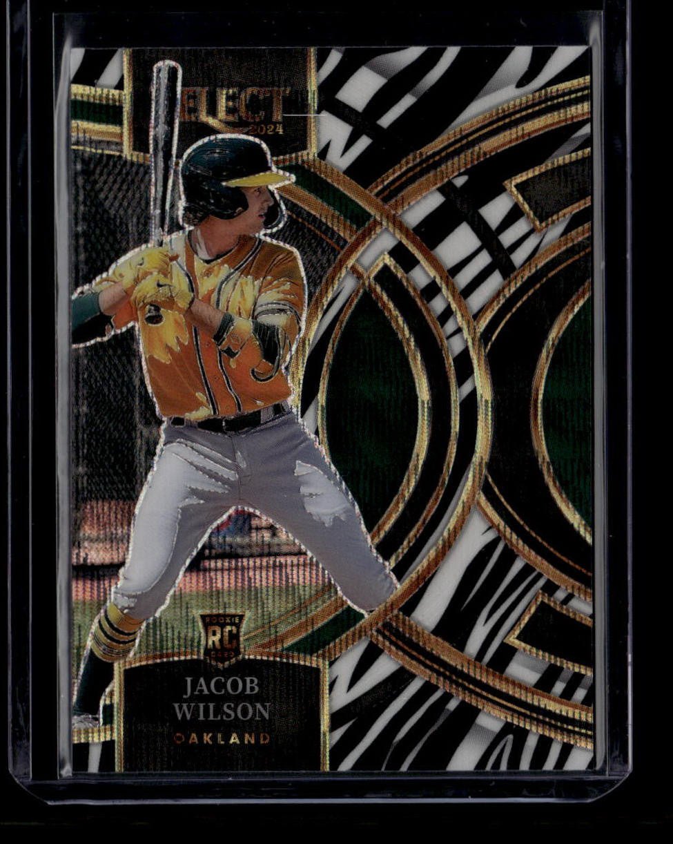 DELETE 181001 2024 Select Premier Level Prizms Zebra Refractor 86 Jacob Wilson Rookie Premier