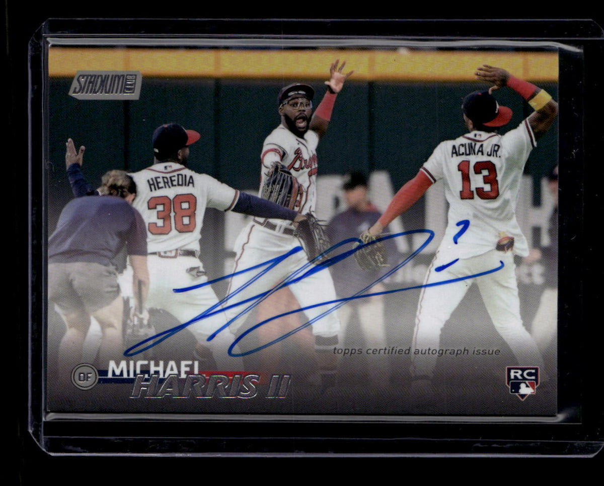 DELETE 181023 2023 Stadium Club Autographs SCBAMH Michael Harris II Rookie Auto