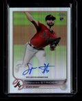 DELETE 181027 2022 Topps Chrome Rookie Autographs Refractor RASS Spencer Strider RC Auto /499