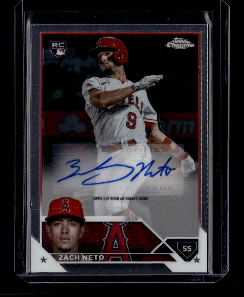 DELETE 181029 2023 Topps Chrome Update Autographs ACZN Zach Neto Rookie Auto
