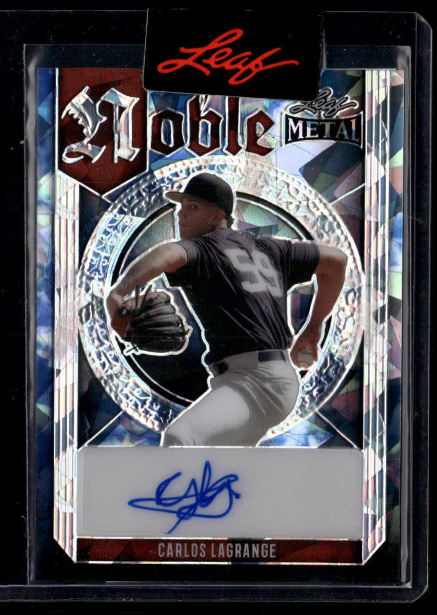 DELETE 181032 2023 Leaf Metal Noble Autograph Pre-Production Proof Carlos Lagrange RC Auto 1/1