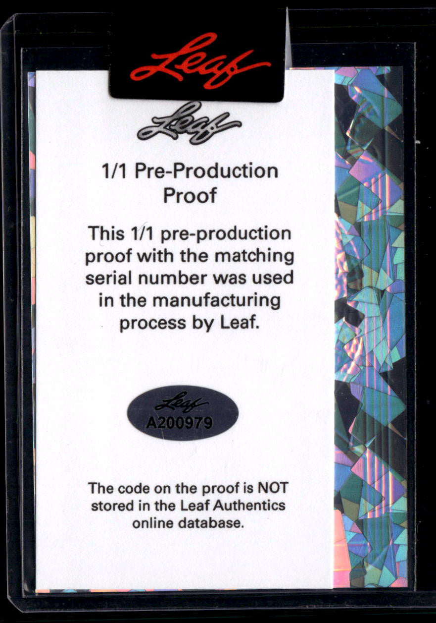 DELETE 181032 2023 Leaf Metal Noble Autograph Pre-Production Proof Carlos Lagrange RC Auto 1/1