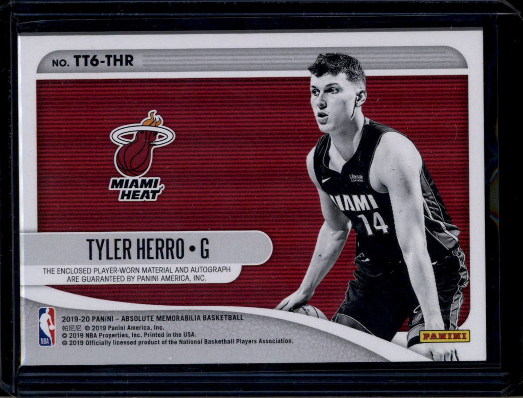 DELETE 181048 2019-20 Absolute Tools of Trade Signature Tyler Herro RC Six Tag Patch Auto /25