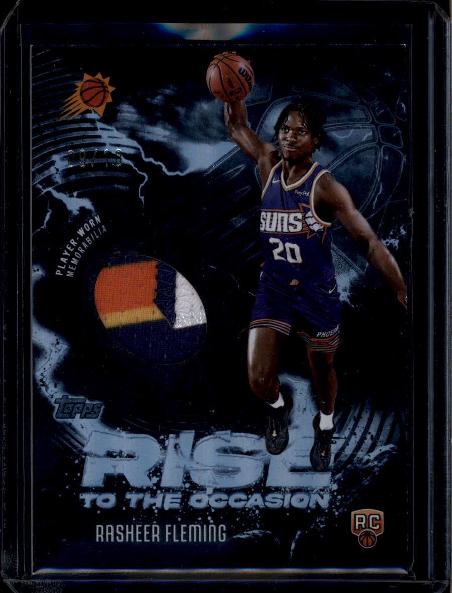 DELETE 181049 2025-26 Topps Rise to the Occasion Relics Black Rasheer Fleming RC Patch 9/10