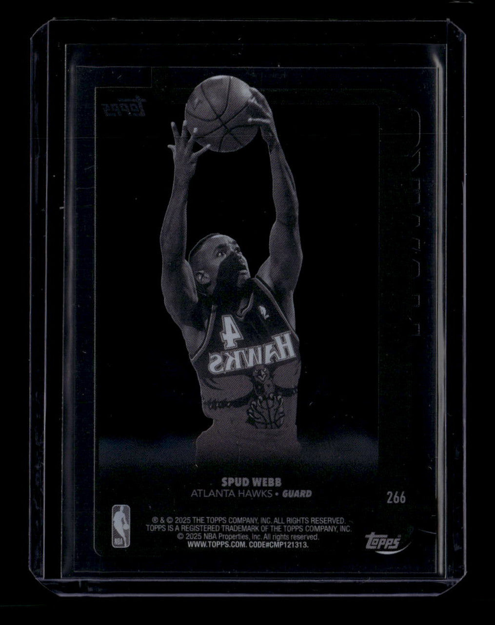 DELETE 181050 2025-26 Topps Clear Acetate 266 Spud Webb 1/10